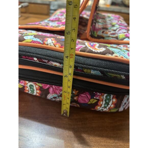 Rosen Blue QP801 Quilted Casserole Carrier Pink, Brown Paisley Thermal NWT NEW - Picture 9 of 11